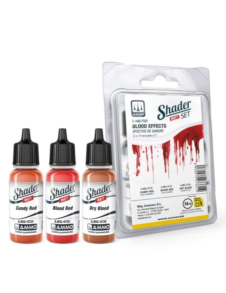 Matt SHADER Set Blood Effects - AMMO by MIG Jimenez A.MIG-7331