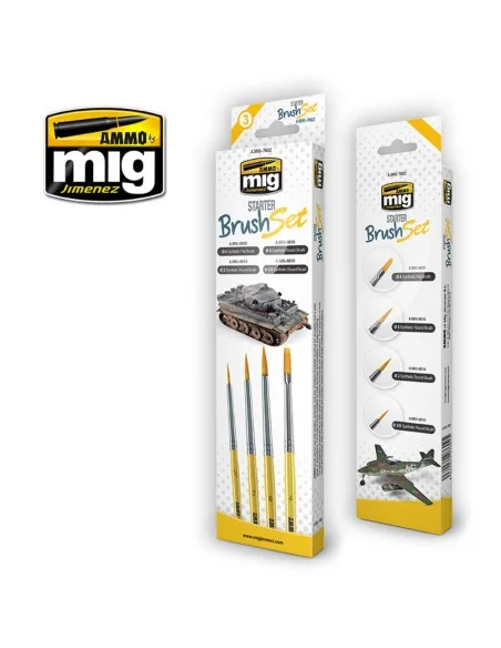 Starter Brush Set - AMMO by MIG Jimenez A.MIG-7602
