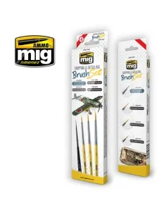 Chipping and Detailing Brush Set - AMMO by MIG Jimenez A.MIG-7603