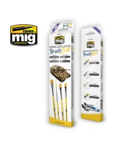 Streaking and Vertical Surfaces Brush Set - AMMO by MIG Jimenez A.M...