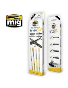 Panel Lines and Fading Brush Set - AMMO by MIG Jimenez A.MIG-7605