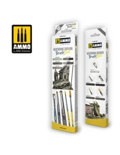Brushes for Weathering Diorama Set - AMMO by MIG Jimenez A.MIG-7611