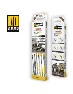 Extreme Weathering Diorama Brush Set - AMMO by MIG Jimenez A.MIG-7612