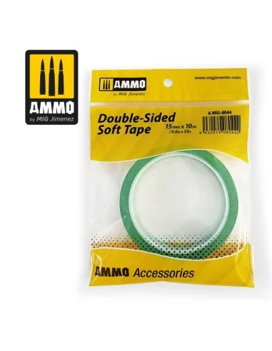 Double-Sided Soft Tape (15mm x 10M) - AMMO by MIG Jimenez A.MIG-8044