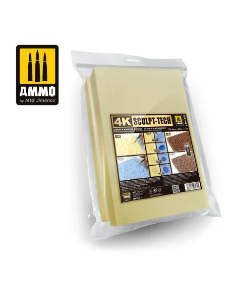 4K Sculp-Tech (20cm x 30cm x 1cm) - 2 pcs. - AMMO by MIG Jimenez A....