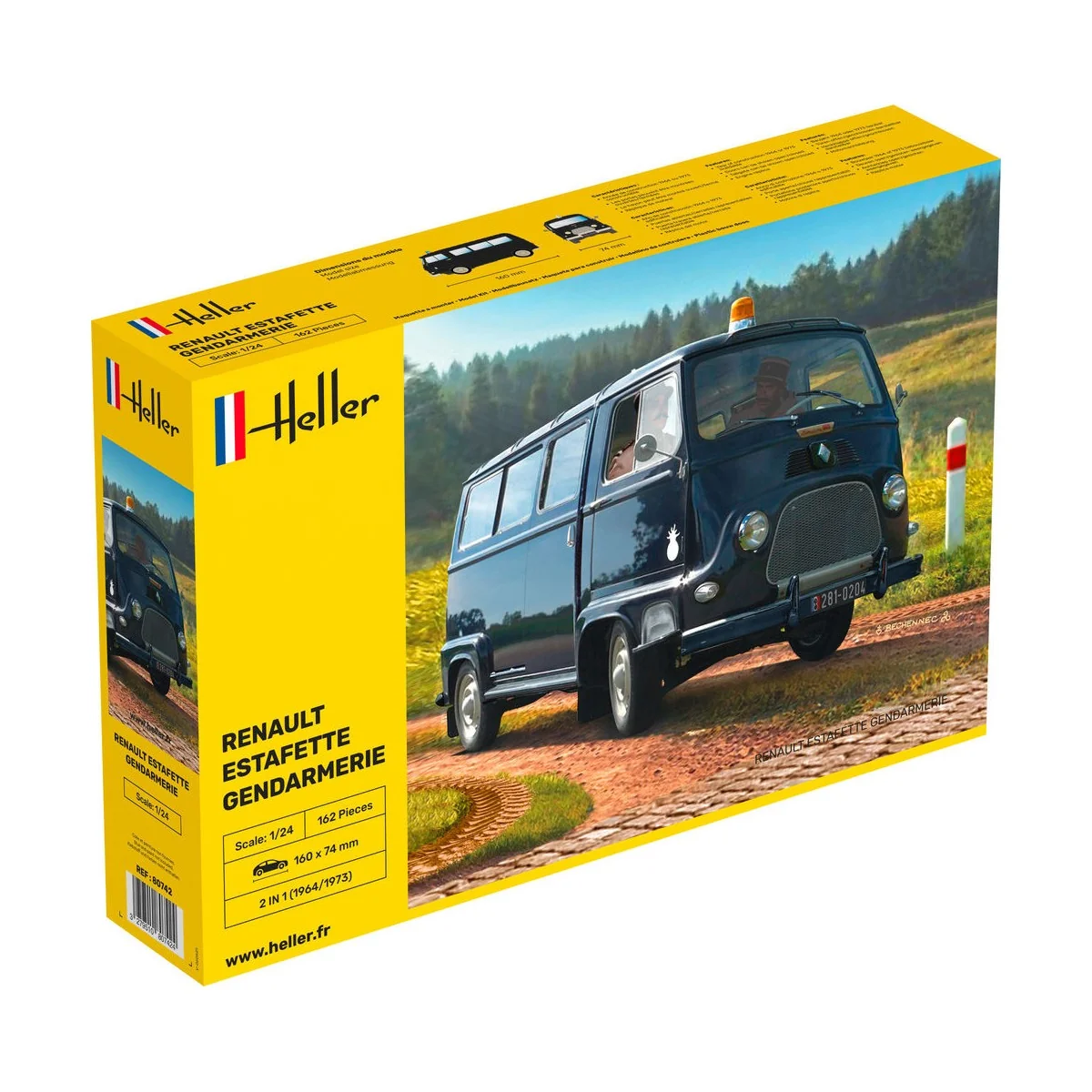 Renault Estafette Gendarmerie, 1/24 - Heller 80742 Renault Estafette Gendarmerie, 1/24 - Heller 80742