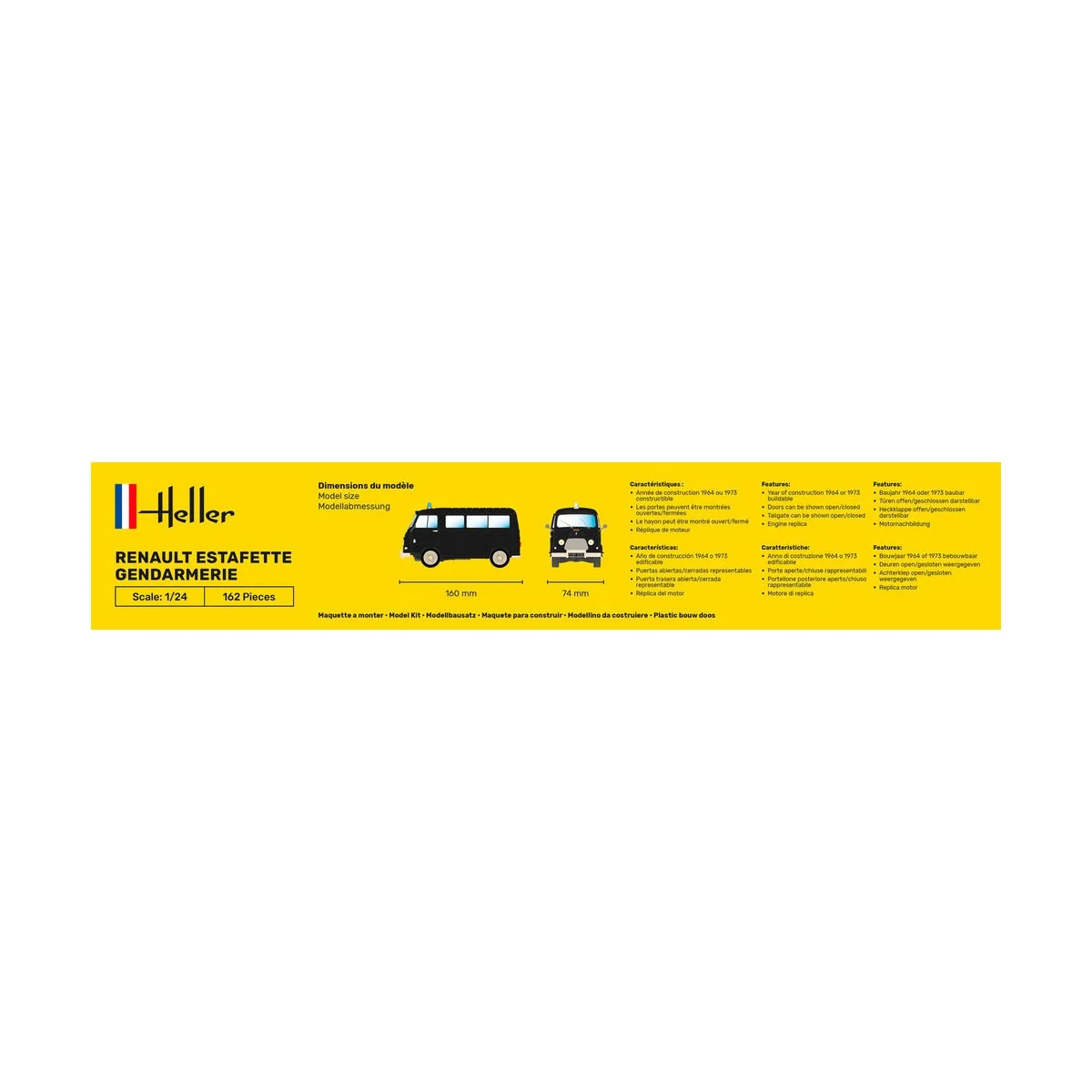 Renault Estafette Gendarmerie, 1/24 - Heller 80742 Renault Estafette Gendarmerie, 1/24 - Heller 80742