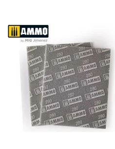 Sanding Sponge Sheet (280) - 2 pcs. - AMMO by MIG Jimenez A.MIG-8558