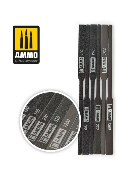 Tapered Sanding Sticks - 6 pcs. - AMMO by MIG Jimenez A.MIG-8567