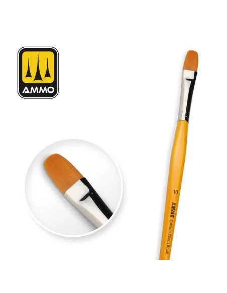 10 Synthetic Filbert Brush with T-Handle - AMMO by MIG Jimenez A.MI...