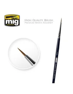 2/0 Premium Marta Kolinsky Round Brush - AMMO by MIG Jimenez A.MIG-...