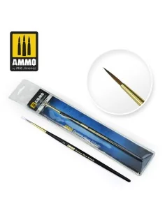 2 Premium Marta Kolinsky Round Brush - AMMO by MIG Jimenez A.MIG-8603