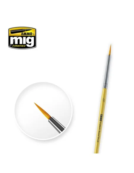 3/0 Synthetic Roound Brush - AMMO by MIG Jimenez A.MIG-8611