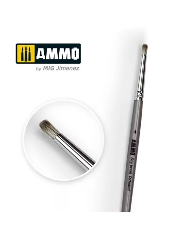 4 AMMO Drybrush Technical Brush - AMMO by MIG Jimenez A.MIG-8701