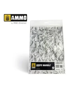 White Marble. Sheet of Marble - 2 pcs - AMMO by MIG Jimenez A.MIG-8770
