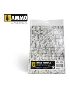 White Marble. Square Die-cut Marble Tiles - 2 pcs - AMMO by MIG Jim...