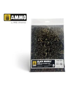 Black Marble. Square Die-cut Marble Tiles - 2 pcs - AMMO by MIG Jim...