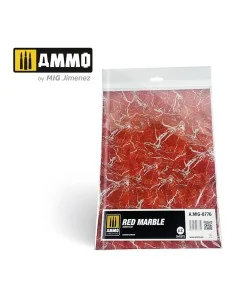 Red Marble. Sheet of Marble - 2 pcs - AMMO by MIG Jimenez A.MIG-8776