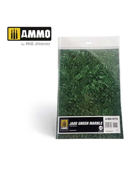 Jade Green Marble. Sheet of Marble - 2 pcs - AMMO by MIG Jimenez A....