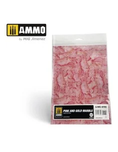 Pink and Gold Marble. Sheet of Marble - 2 pcs. - AMMO by MIG Jimene...