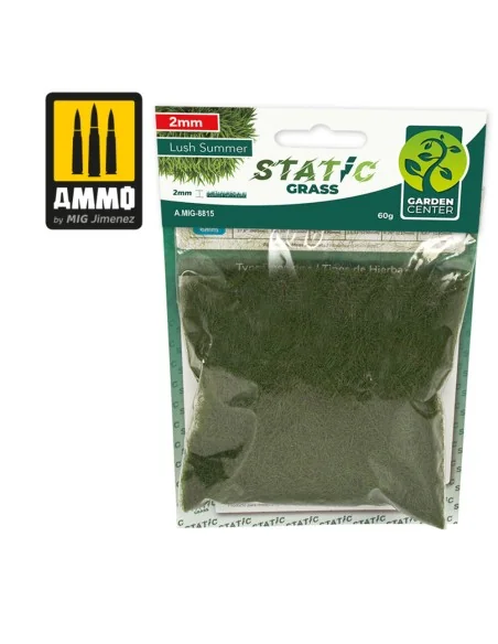 Static Grass - Lush Summer - 2mm - AMMO by MIG Jimenez A.MIG-8815