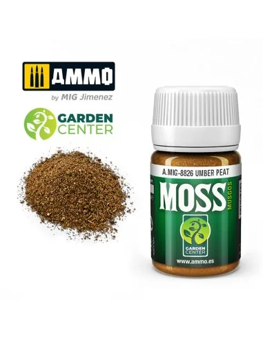 Umber Peat MOSS - AMMO by MIG Jimenez A.MIG-8826