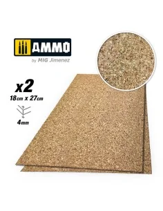 CREATE CORK Medium Grain (4mm) - 2 pcs. - AMMO by MIG Jimenez A.MIG...