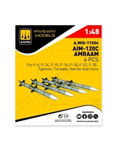 AIM-120C AMRAAM (4 pcs), 1/48 - AMMO by MIG Jimenez A.MIG-11004
