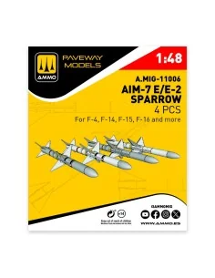 AIM-7E/E2 Sparrow (4 pcs), 1/48 - AMMO by MIG Jimenez A.MIG-11006