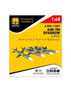 AIM-7M Sparrow (4 pcs), 1/48 - AMMO by MIG Jimenez A.MIG-11007