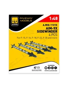 AIM-9X Sidewinder (4 pcs), 1/48 - AMMO by MIG Jimenez A.MIG-11010