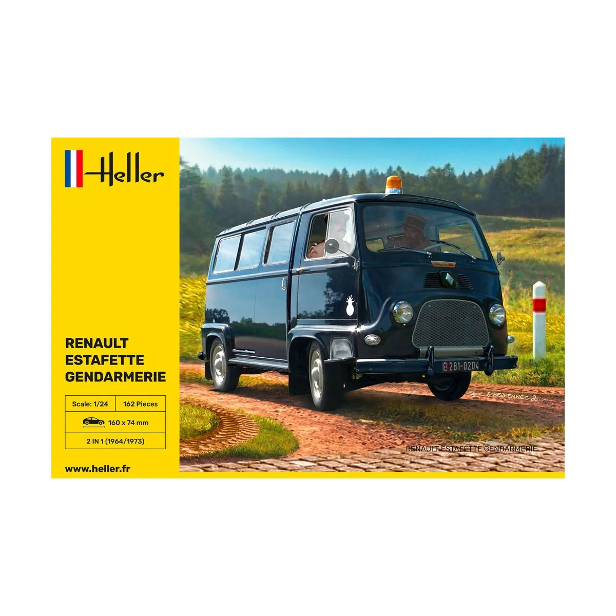 Renault Estafette Gendarmerie, 1/24 - Heller 80742 Renault Estafette Gendarmerie, 1/24 - Heller 80742