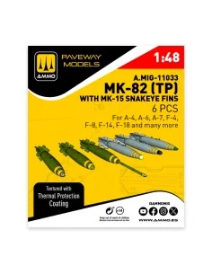 MK-82 with thermal protection and MK-15 Snakeye fin (6 pcs), 1/48 -...
