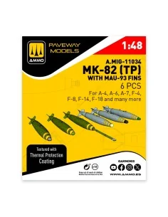 MK-82 with thermal protection and MAU-93 fin (6 pcs), 1/48 - AMMO b...