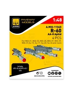 R-60 - AA-8 Aphid (4 pcs), 1/48 - AMMO by MIG Jimenez A.MIG-11045