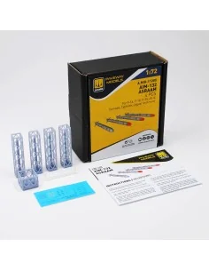 AIM-132 ASRAAM (4 pcs), 1/72 - AMMO by MIG Jimenez A.MIG-11205 2