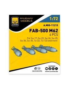 FAB-500 M62 (4 pcs), 1/72 - AMMO by MIG Jimenez A.MIG-11213