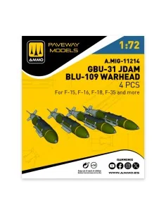 GBU-31 JDAM, BLU-109 Warhead (4 pcs), 1/72 - AMMO by MIG Jimenez A....
