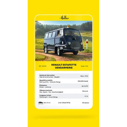Renault Estafette Gendarmerie - Heller 80742