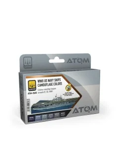 ATOM WWII US Navy Ships Camouflage colors Set - AMMO by MIG Jimenez...