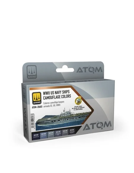 ATOM WWII US Navy Ships Camouflage colors Set - AMMO by MIG Jimenez...