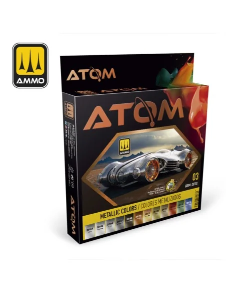 ATOM-Metallic Colors - AMMO by MIG Jimenez ATOM-20702