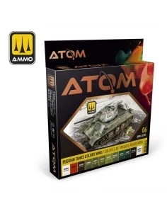 ATOM-Russian Tank Colors WWII - AMMO by MIG Jimenez ATOM-20705