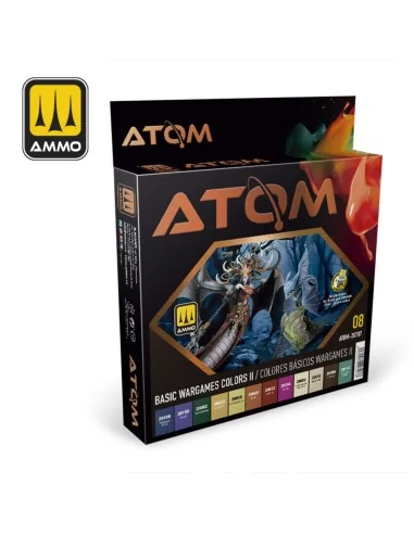 ATOM-Basic Wargames Colors II - AMMO by MIG Jimenez ATOM-20707