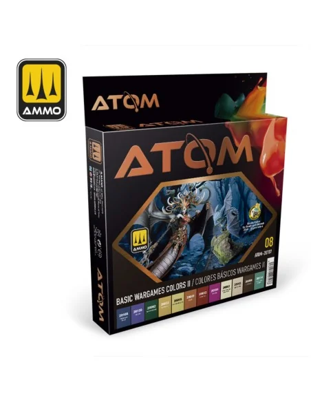 ATOM-Basic Wargames Colors II - AMMO by MIG Jimenez ATOM-20707