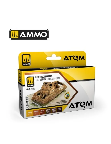 ATOM Rust Effects Colors Set - AMMO by MIG Jimenez ATOM-20714