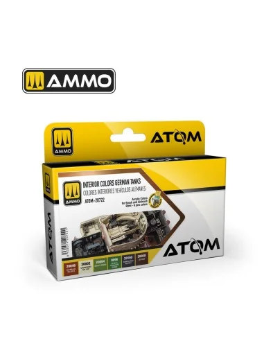 ATOM Interior Colors German Tanks Set - AMMO by MIG Jimenez ATOM-20722