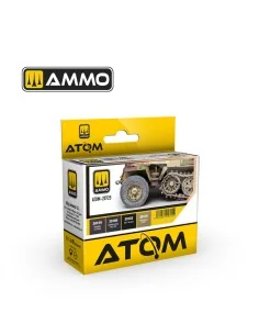 ATOM Rubber and Tires Colors Set - AMMO by MIG Jimenez ATOM-20725