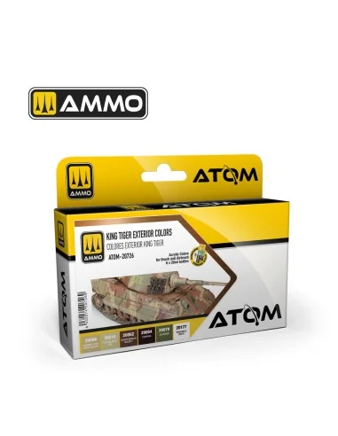 ATOM King Tiger Exterior Colors Set - AMMO by MIG Jimenez ATOM-20726