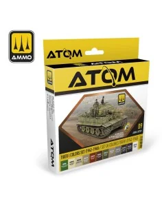 ATOM TIGER I COLORS (1942-1945) Set - AMMO by MIG Jimenez ATOM-20729